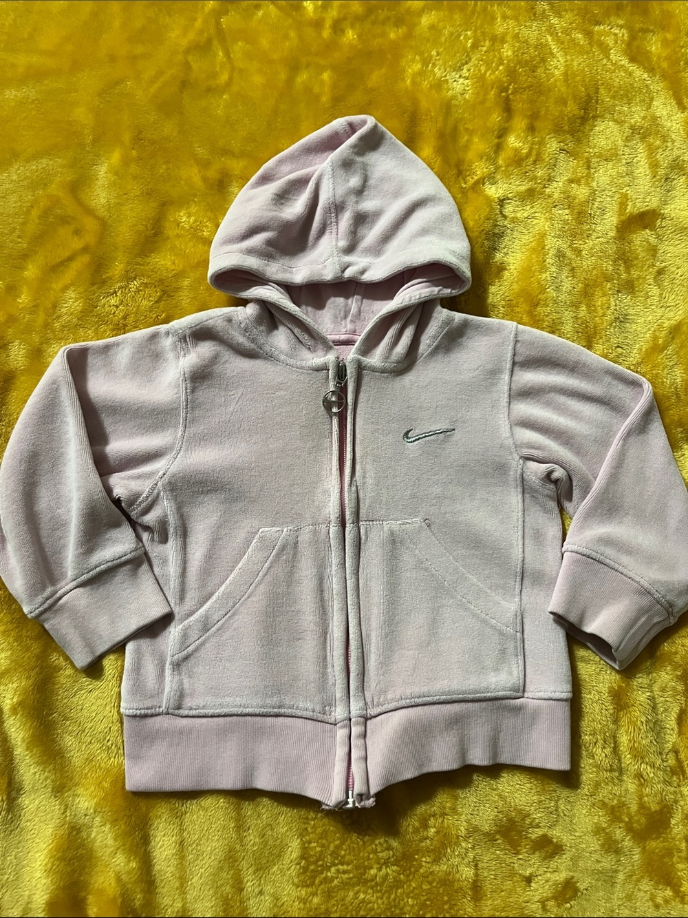 Nike Pink Hooded Fleece Zip-Up Sweatshirt